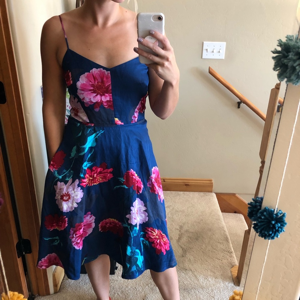 Banana Republic Silk Floral Midi